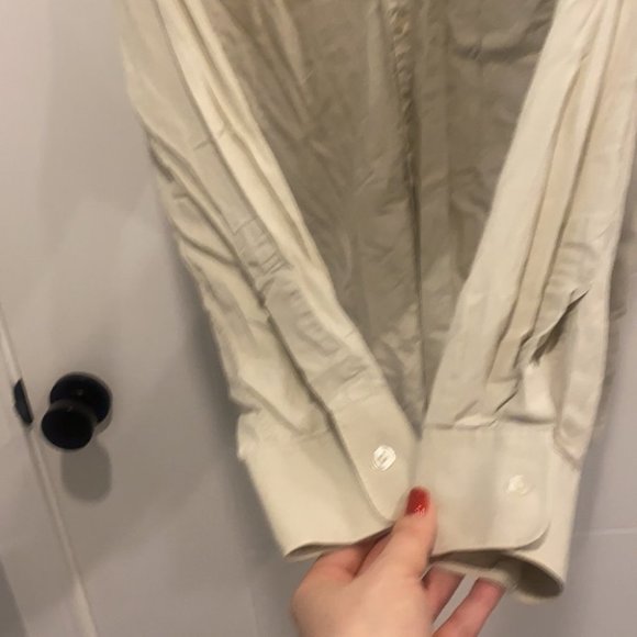 🇺🇸 Club Monaco button up long sleeve dress shirt size medium - Picture 7 of 11